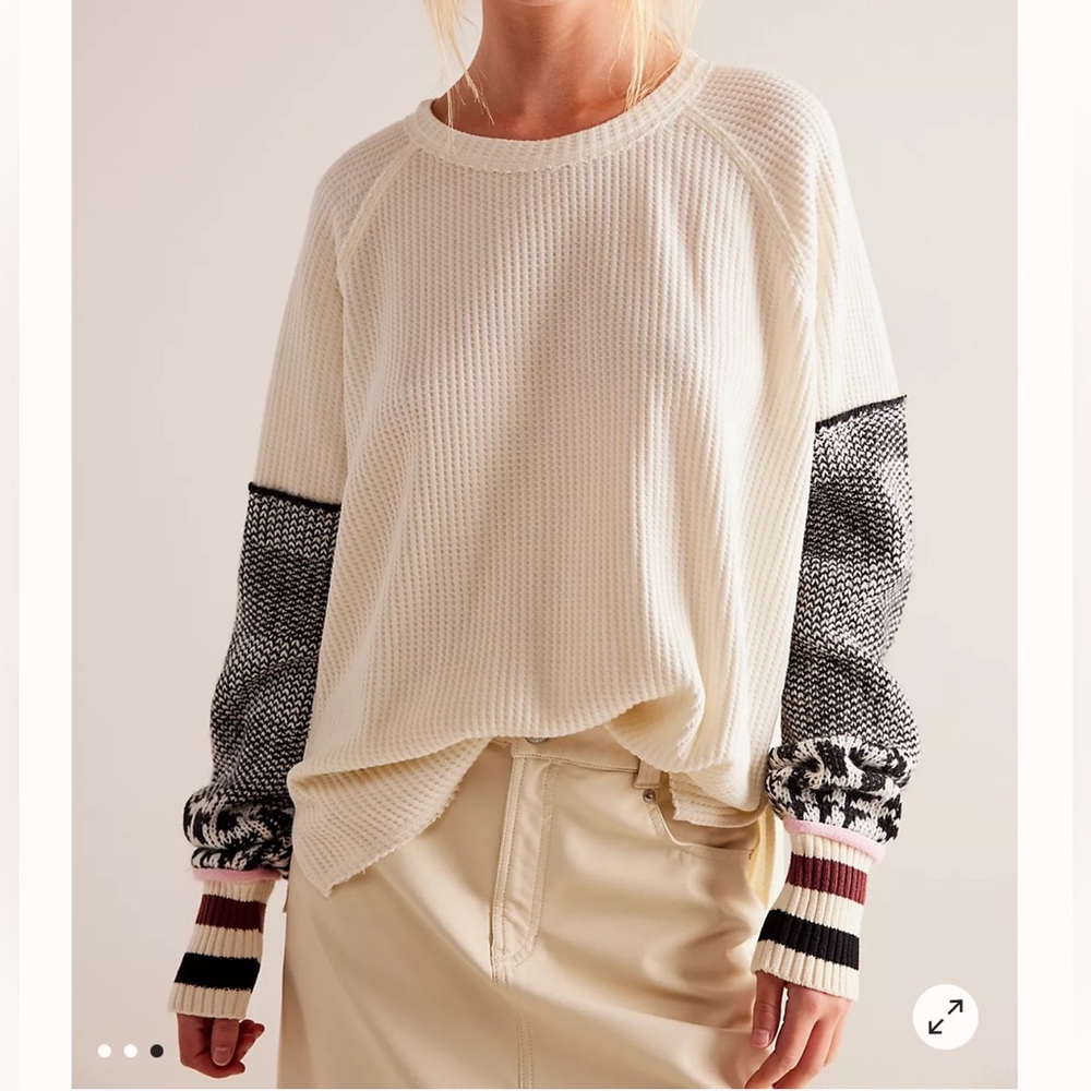 Free People Mod About You Cuff Raglan Pullover